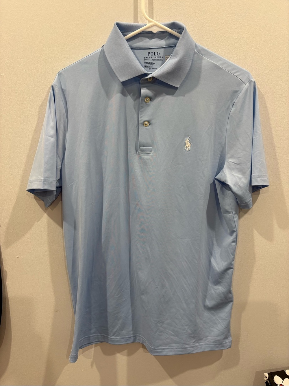 NWT Polo Ralph Lauren Performance Polo Shirt Men’s S Blue $118 Small Flaw